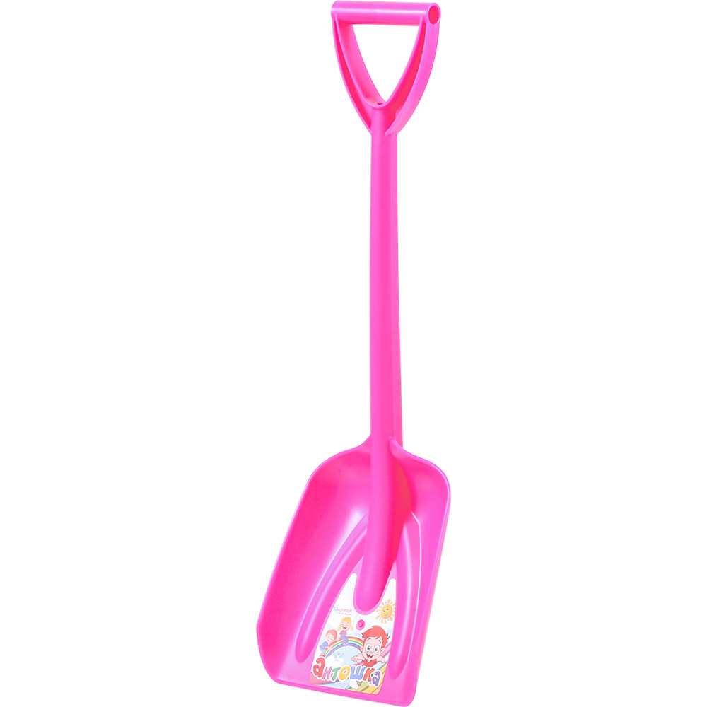 Детская лопата для снега «Антошка» розовый цвет (Олимпик)